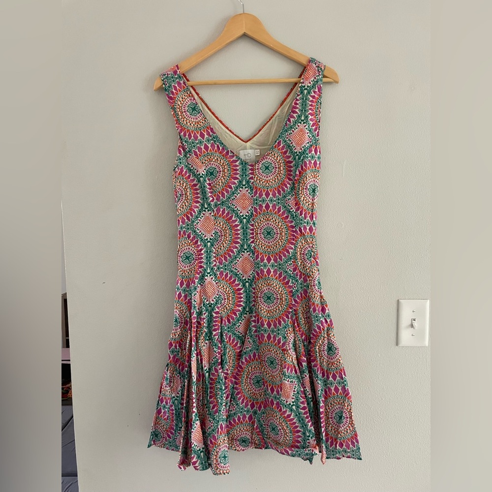 HD in Paris Pink Medallion Fairy Drop Waist Dress